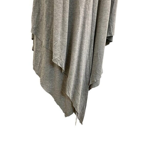 Soft Surroundings Asymmetrical Layered Jersey Knit Midi Dress Gray size Large - Picture 5 of 8